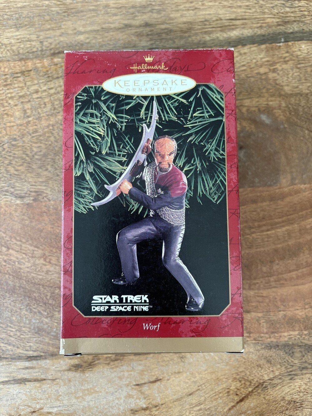 Hallmark Keepsake Star Trek DS9 Worf Ornament 1999 Christmas Boxed Collectible